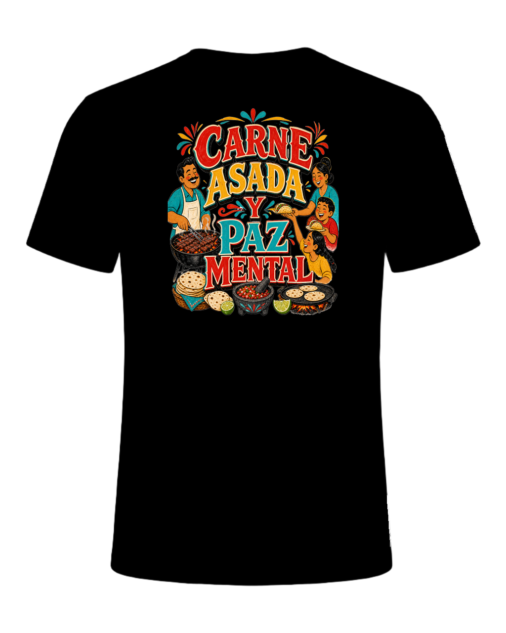 CARNE ASADA Y PAZ MENTAL — Black