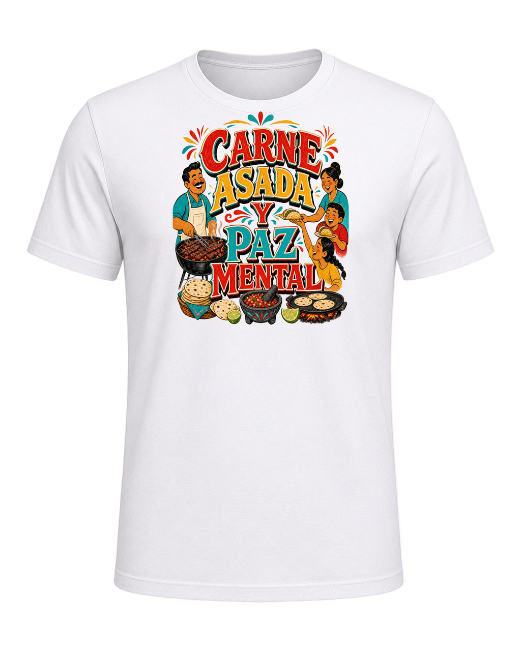 CARNE ASADA Y PAZ MENTAL — White