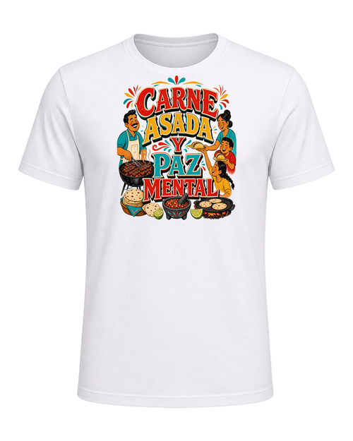 CARNE ASADA Y PAZ MENTAL — White