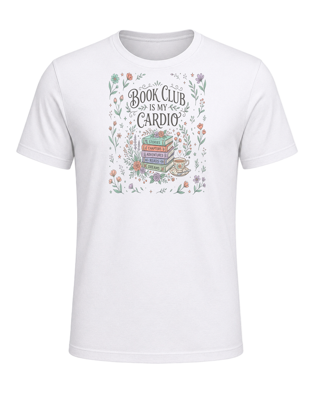 BOOK CLUB IS MY CARDIO — White