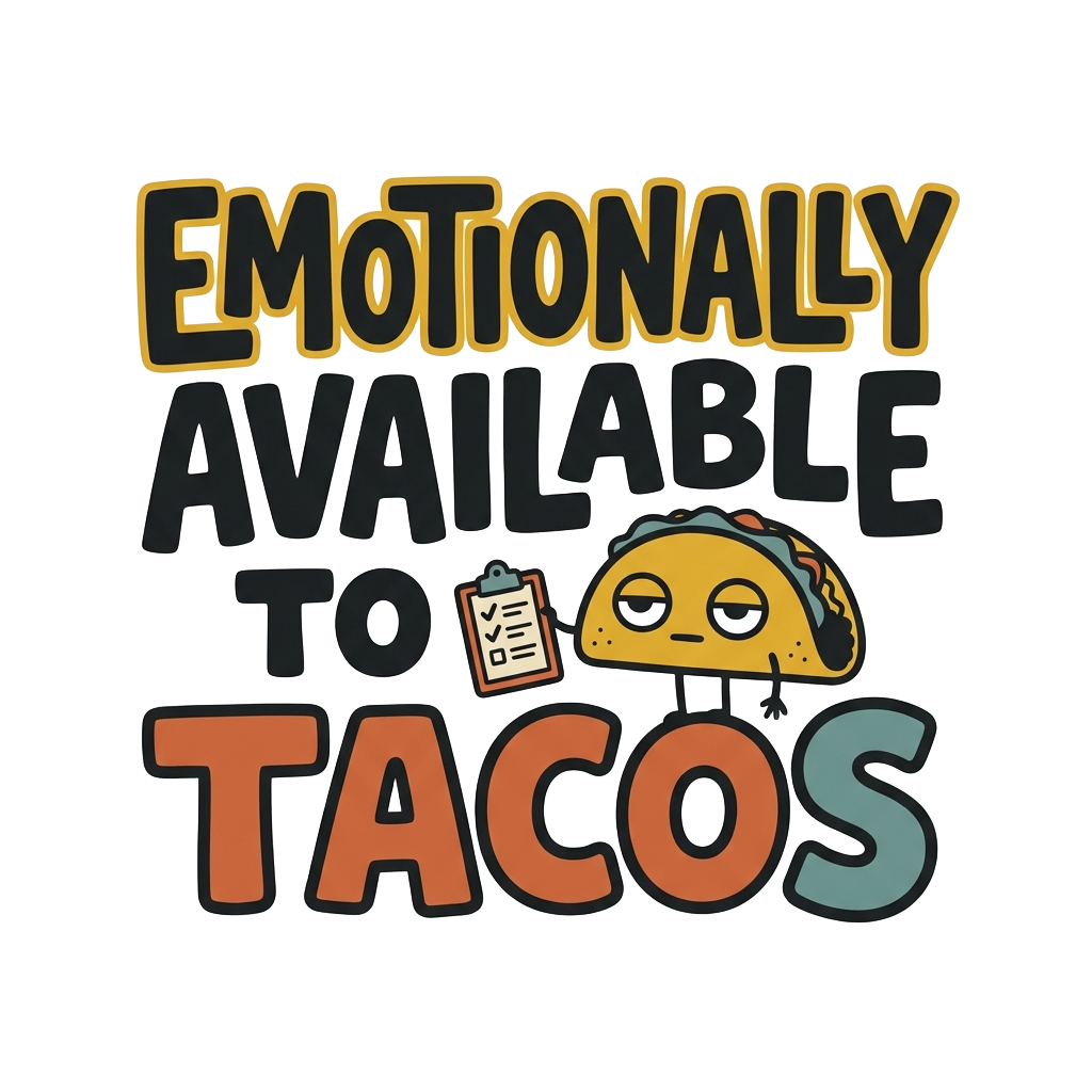 EMOTIONALLY AVAILABLE TO TACOS