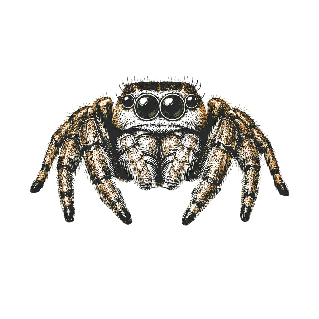 Jumping Spider Close-up Art