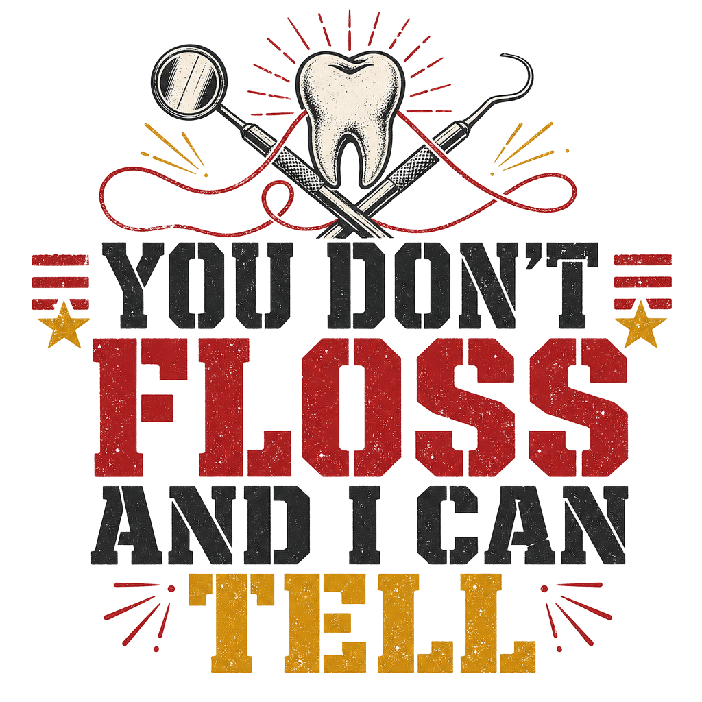 YOU DON'T FLOSS AND I CAN TELL