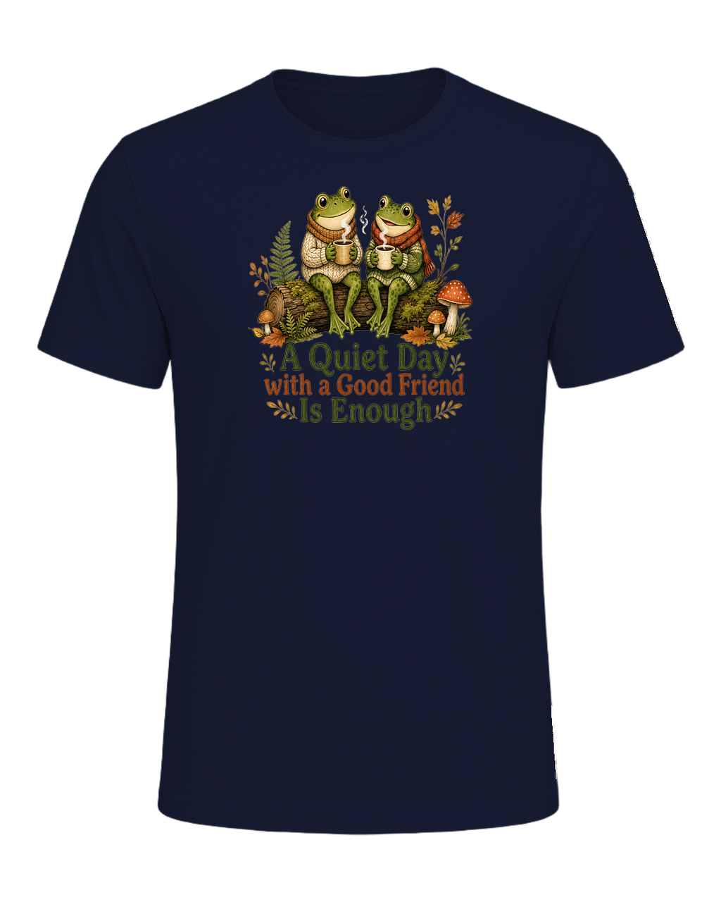 Cozy Frog Friends — Navy
