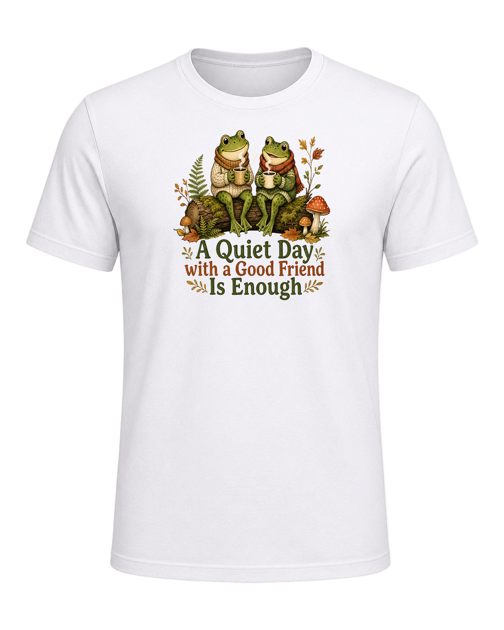Cozy Frog Friends — White