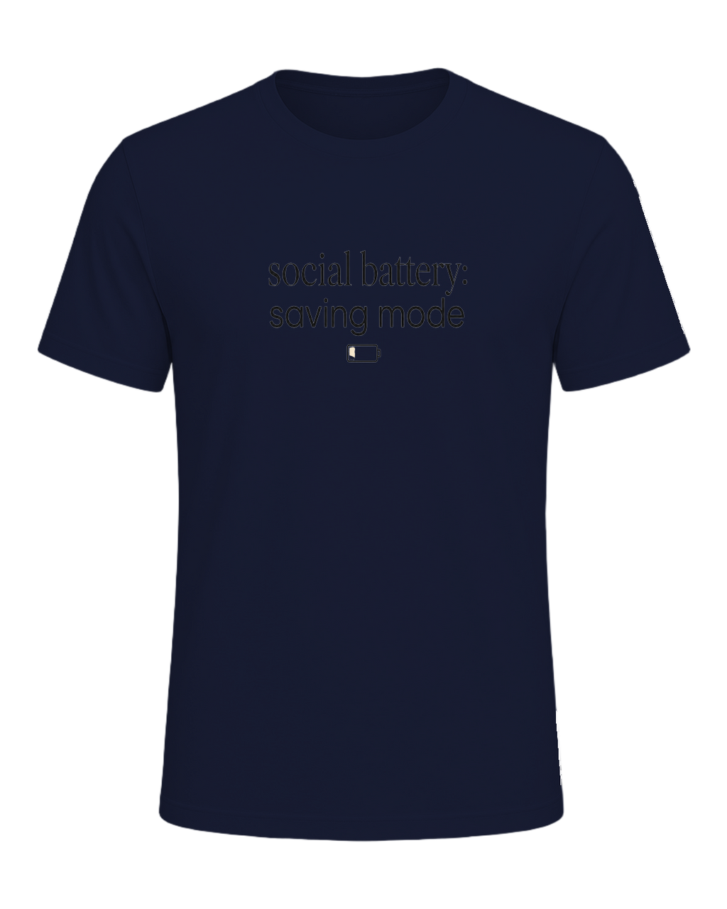 social battery: saving mode — Navy