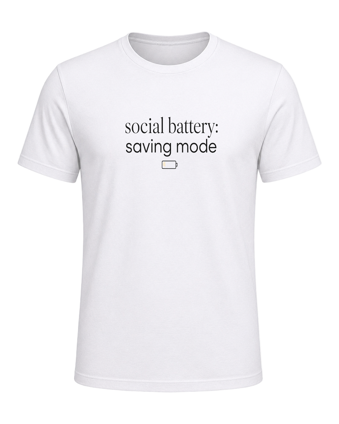 social battery: saving mode — White