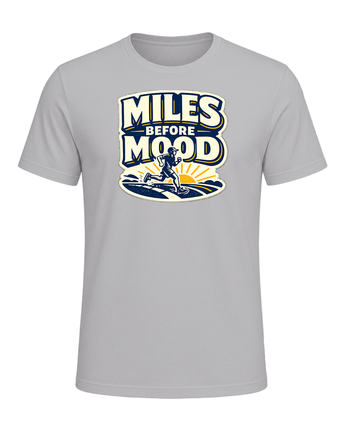 Miles Before Mood Tee — Athletic Heather