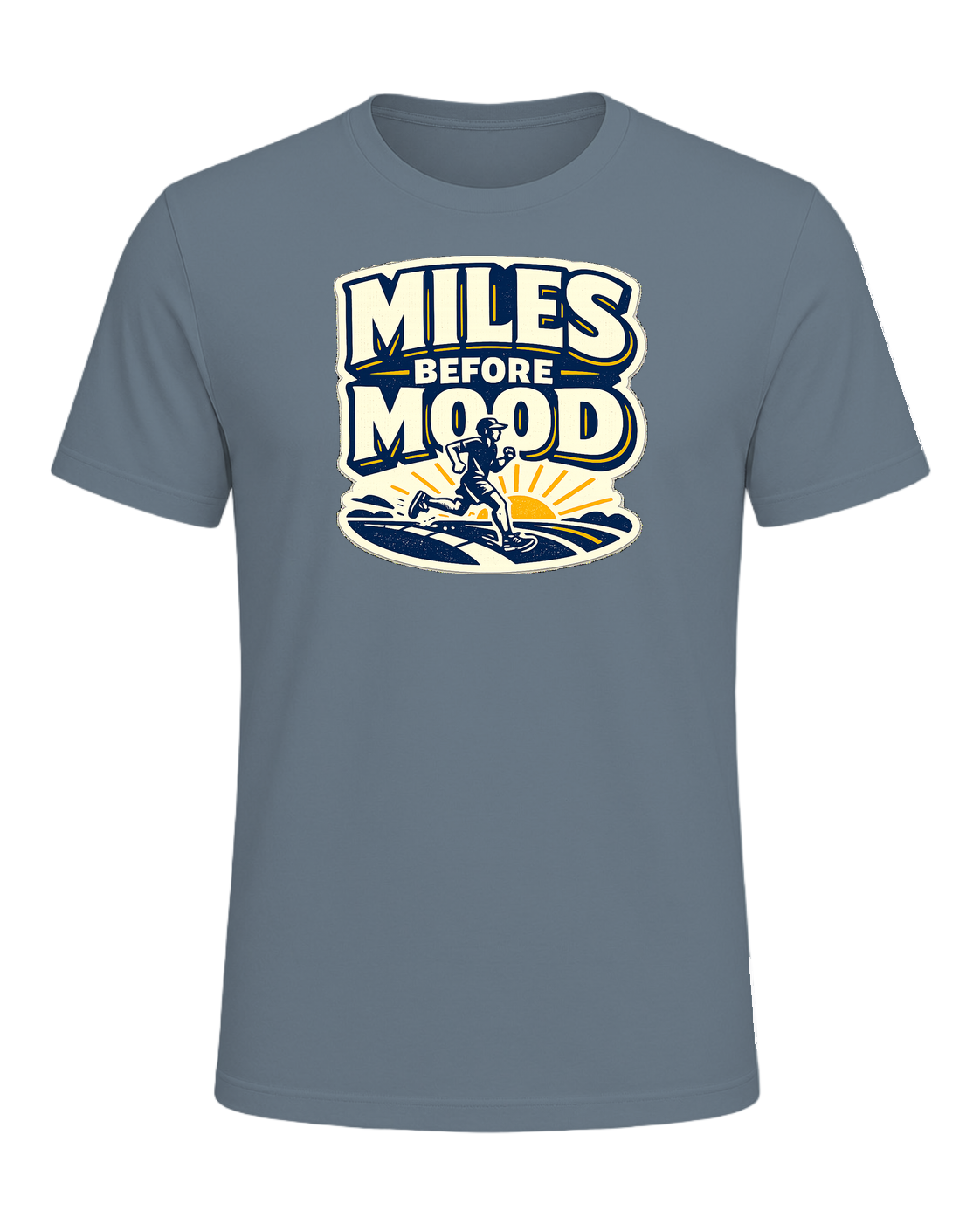Miles Before Mood Tee — Heather Slate