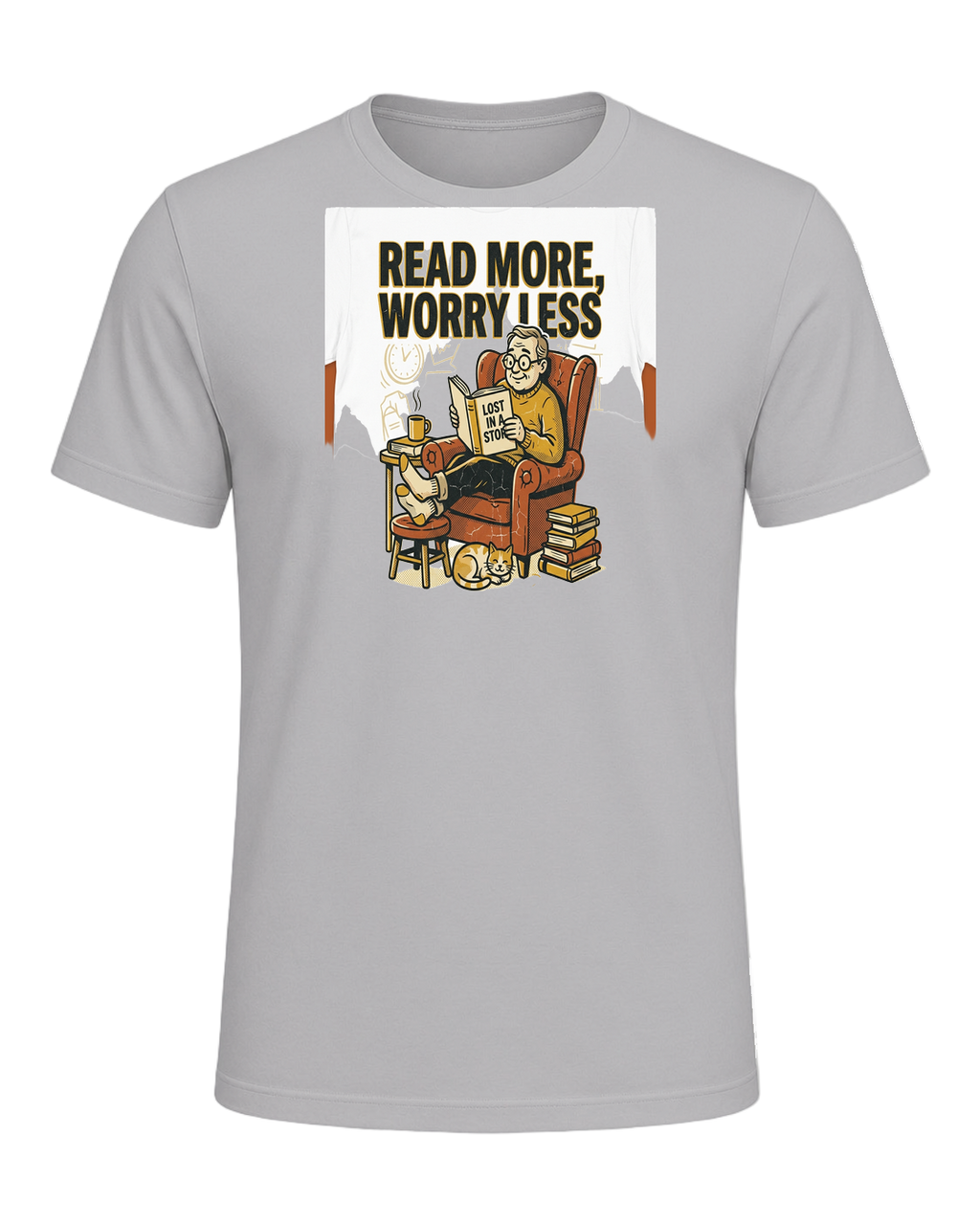 READ MORE, WORRY LESS — Athletic Heather