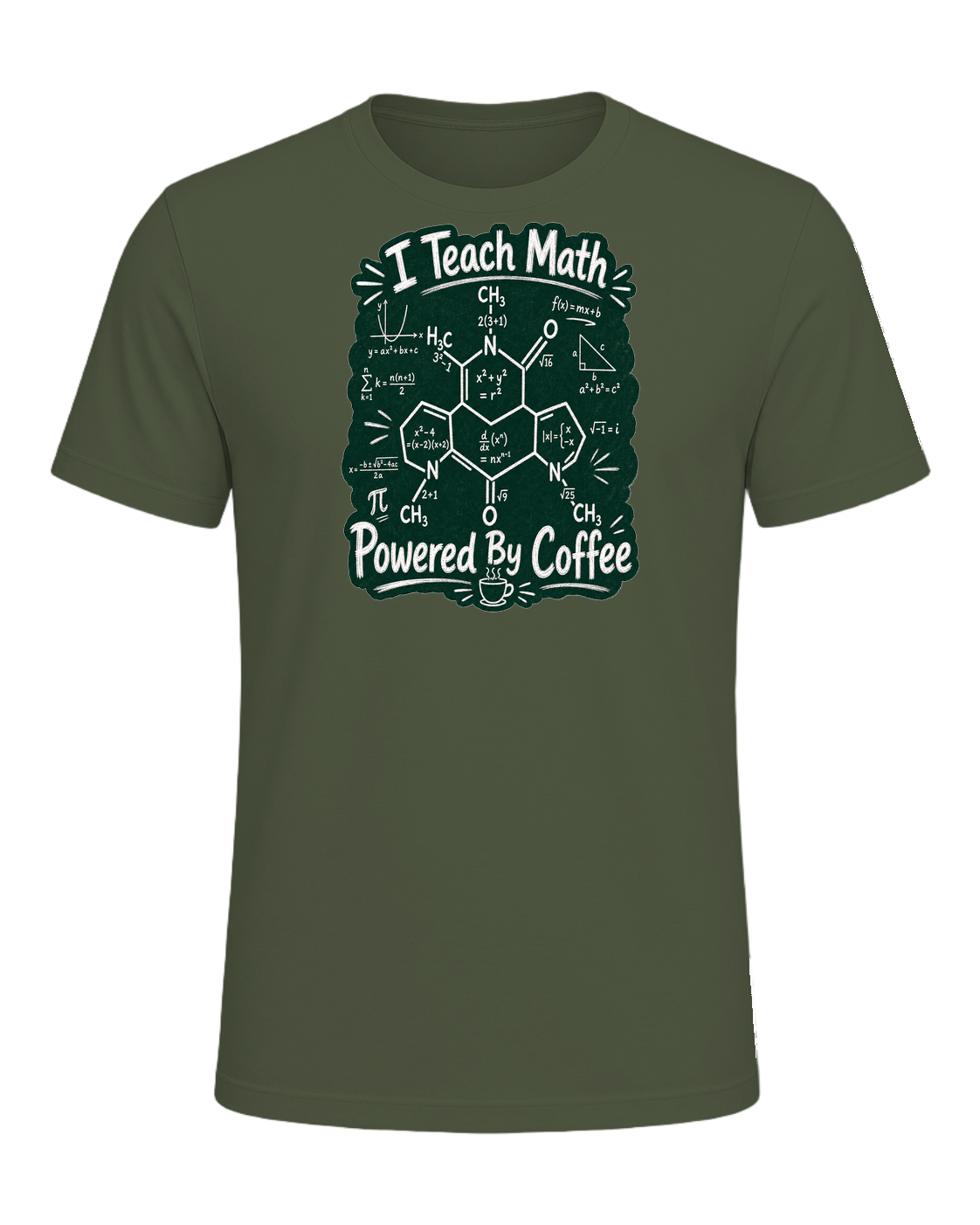 Math Teacher Humor — Military Green
