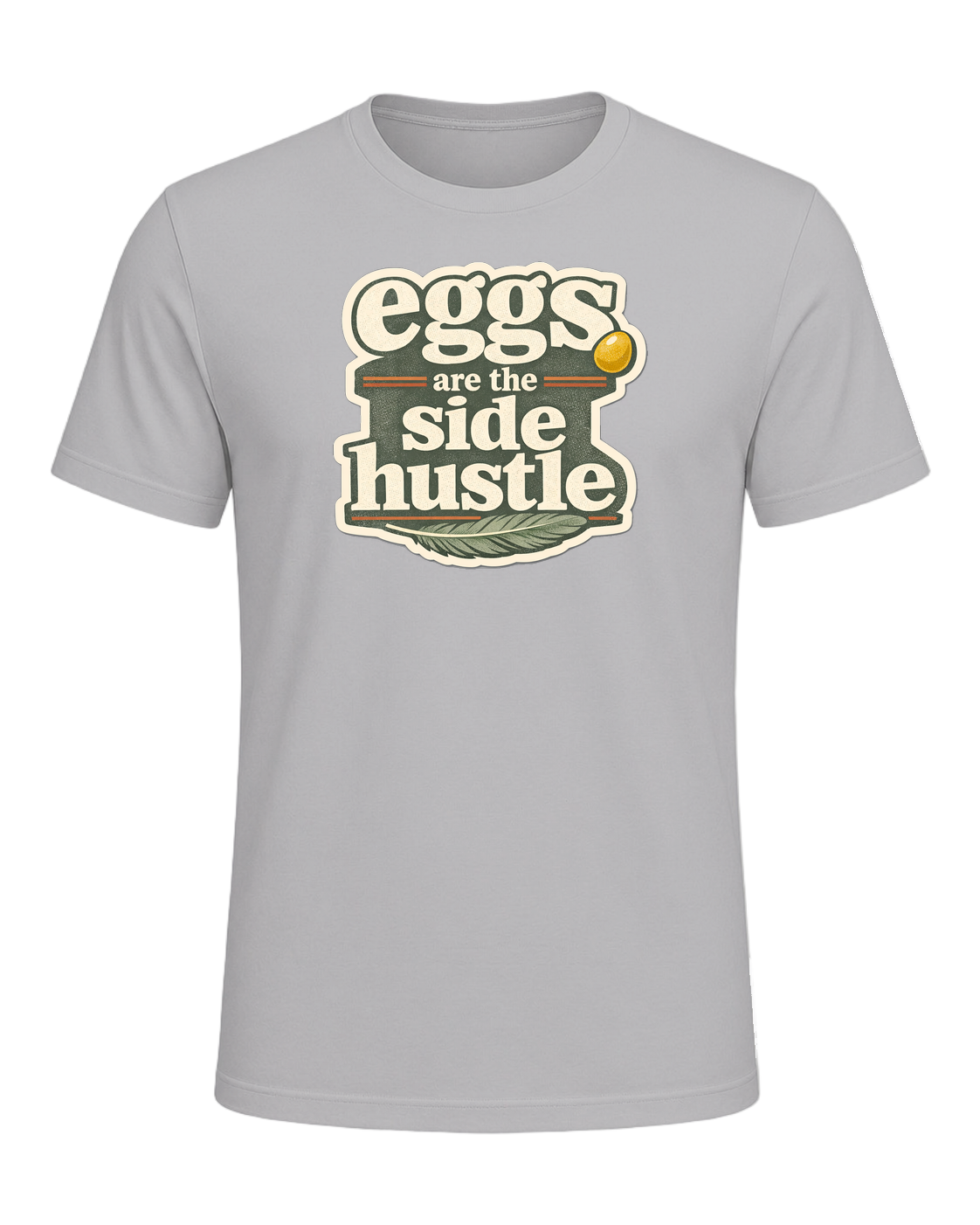 Eggs Are The Side Hustle Tee — Athletic Heather