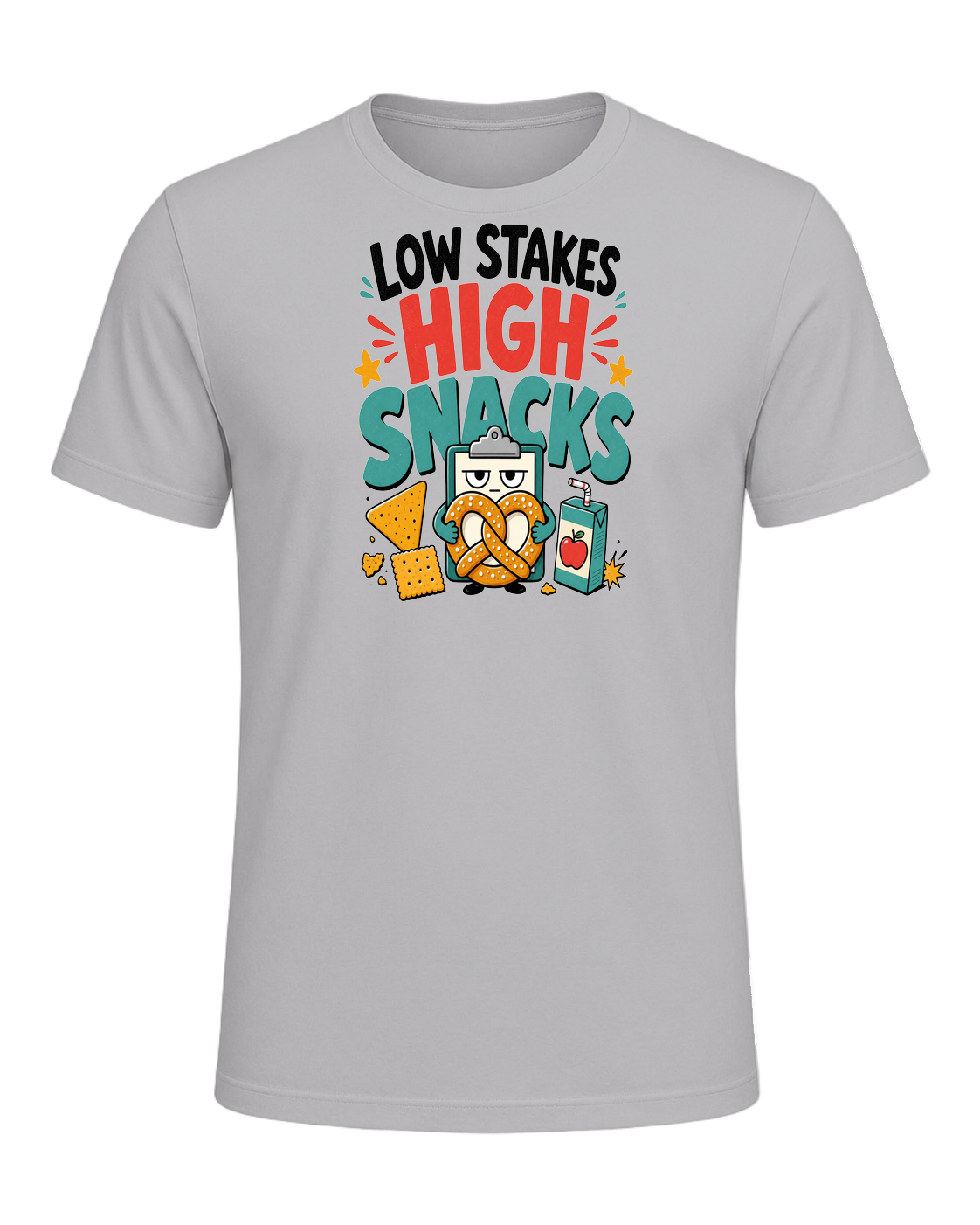 LOW STAKES HIGH SNACKS — Athletic Heather