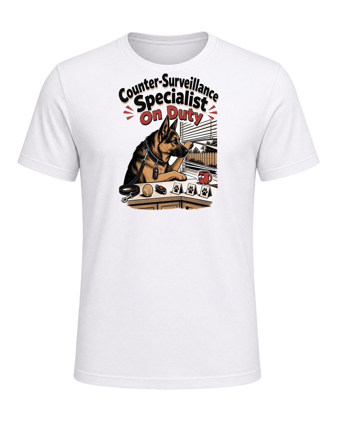 Counter-Surveillance Specialist On Duty — White