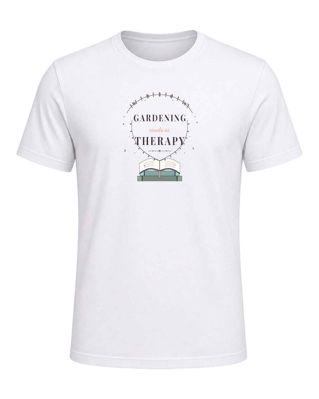 GARDENING COUNTS AS THERAPY — White