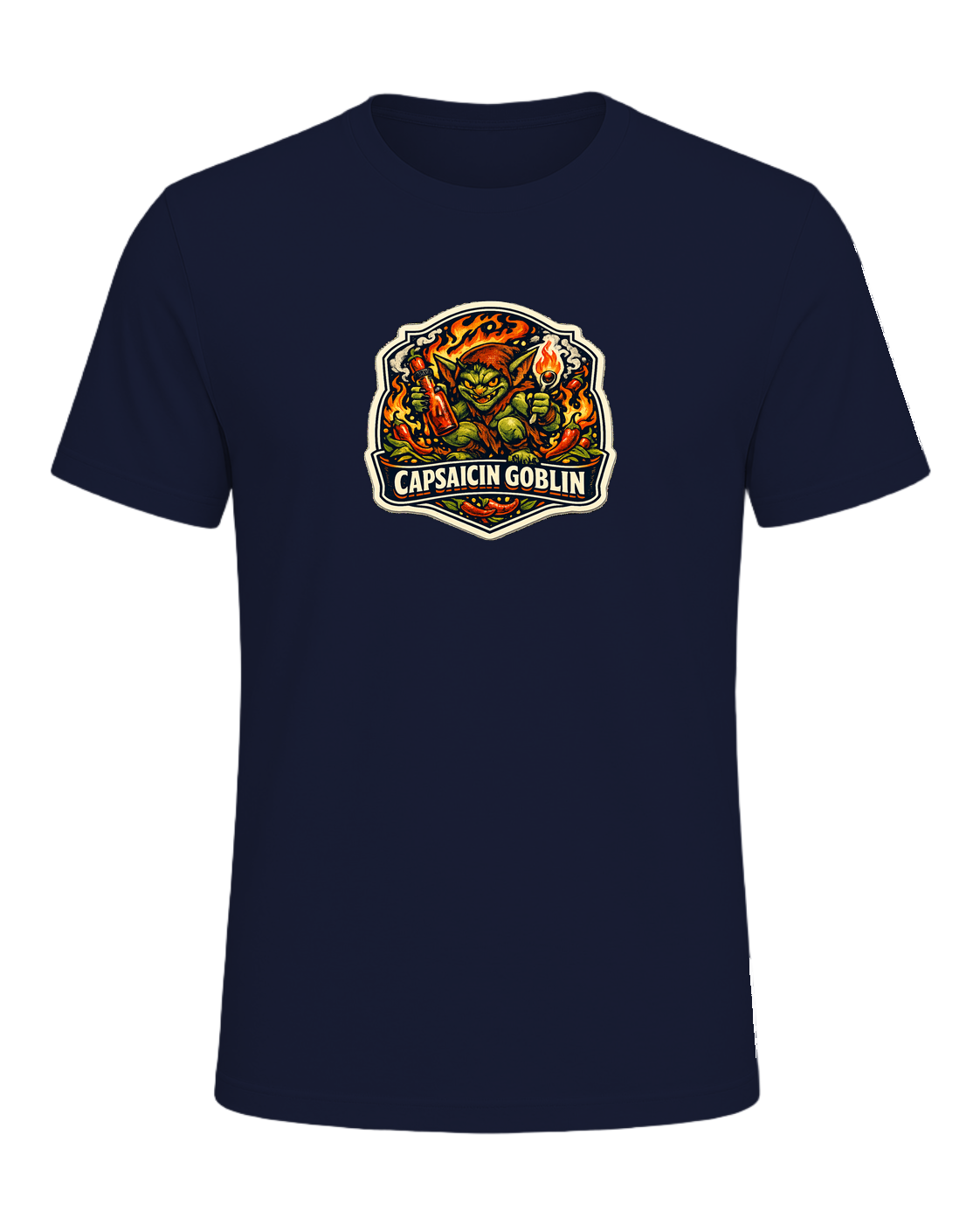 Capsaicin Goblin Tee — Navy